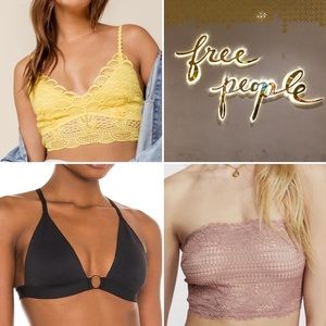 Black Bralette ONLY-Intimately FP Lingerie Bras Bralettes Small